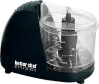 Better Chef - 1-1/2-Cup Compact Chopper - Black - Front_Zoom