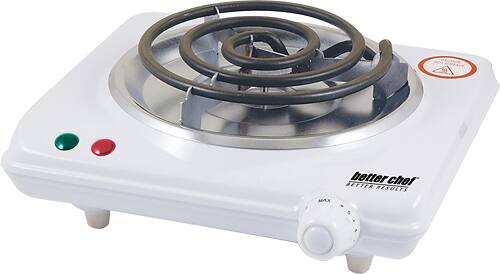 Front. Better Chef - Electric Countertop Range - White.