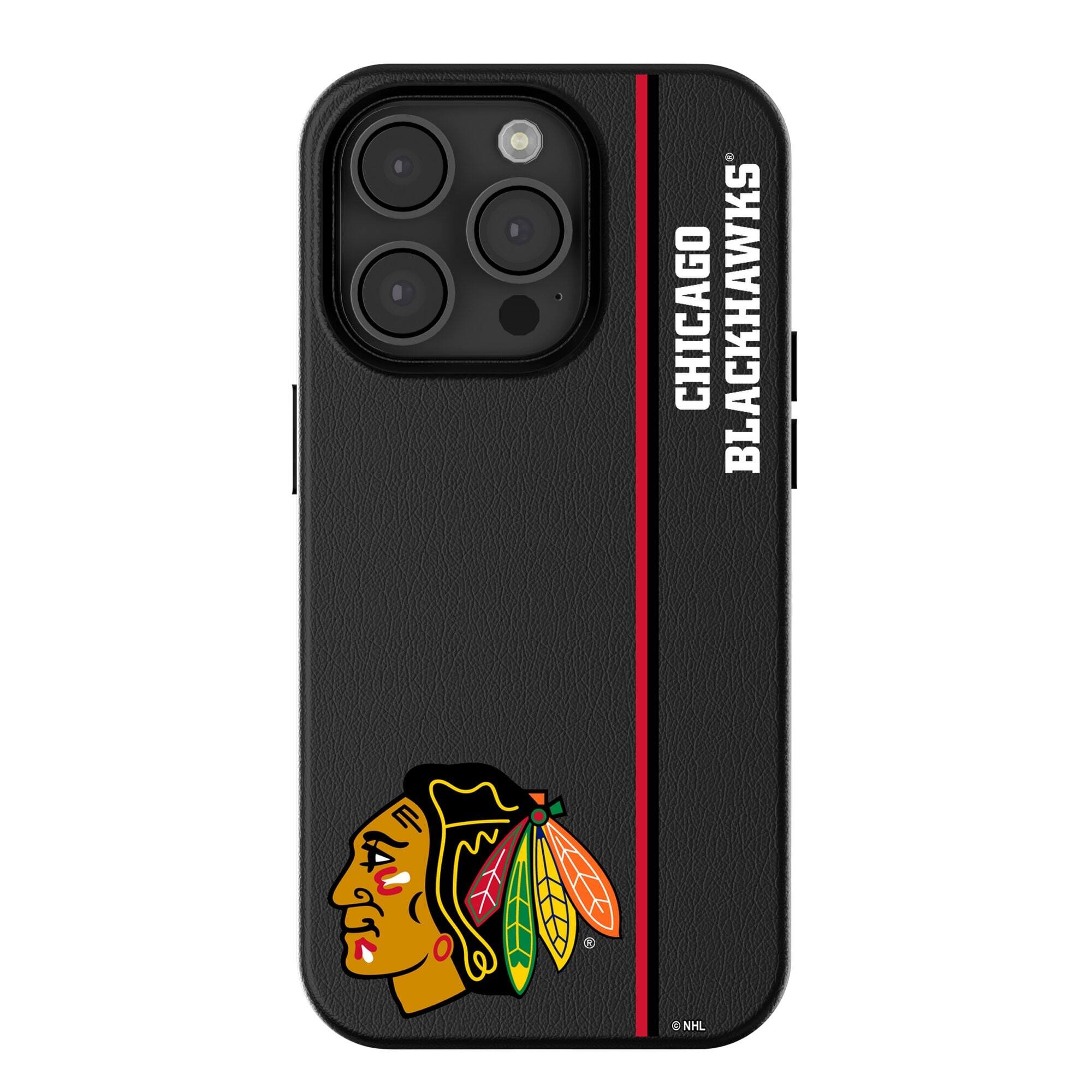 Keyscaper - NHL - Chicago Blackhawks Sidebar Magnetic iPhone Case - 15 Plus - Black price history on PriceWatchPro