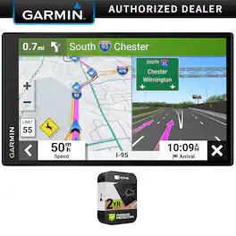 Garmin - DriveSmart 86 8" GPS with Built-In Bluetooth, Map Updates and Traffic Updates + 2-Year Extended Warranty Package - Black