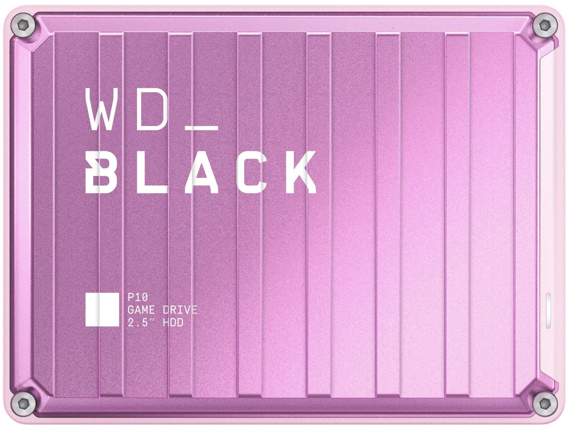 WD - BLACK P10 4TB External USB 3.2 Gen 1 Portable Hard Drive - Pink - Front_Zoom