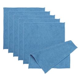 Unique Bargains - Glasses Cleaning Cloth 8.66"x8.66", 6pcs Microfiber Cleaner Cloth for Lens, Eyeglasses, Screens, Phones - Deep Blue