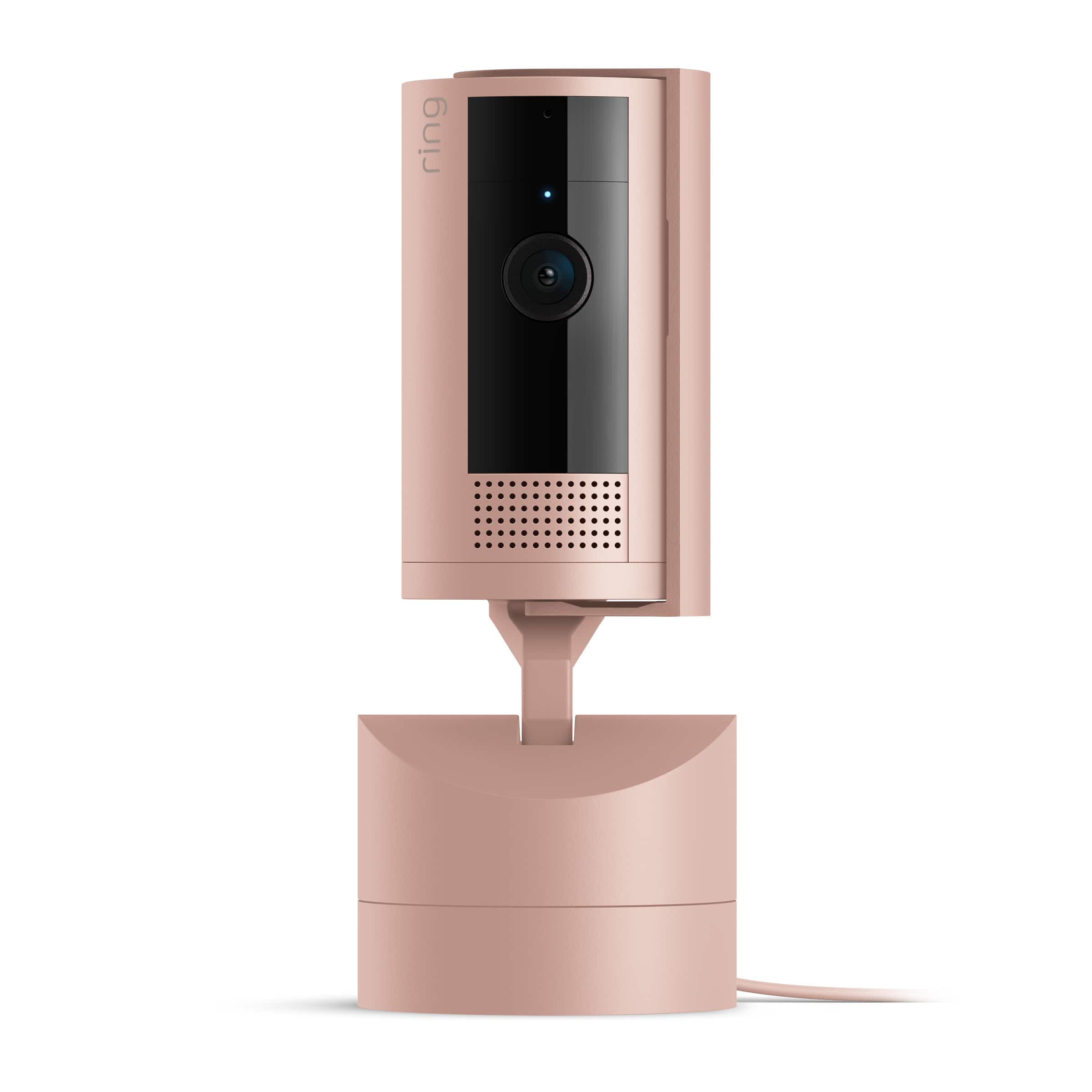 Ring - Pan-Tilt Indoor Security Cam with 360° Horizontal Pan Coverage, Live View & Two-Way Talk, and HD Video - Blush - Front_Zoom