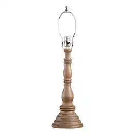 Irvins Country Tinware - Davenport Lamp Base in Pearwood - Brown