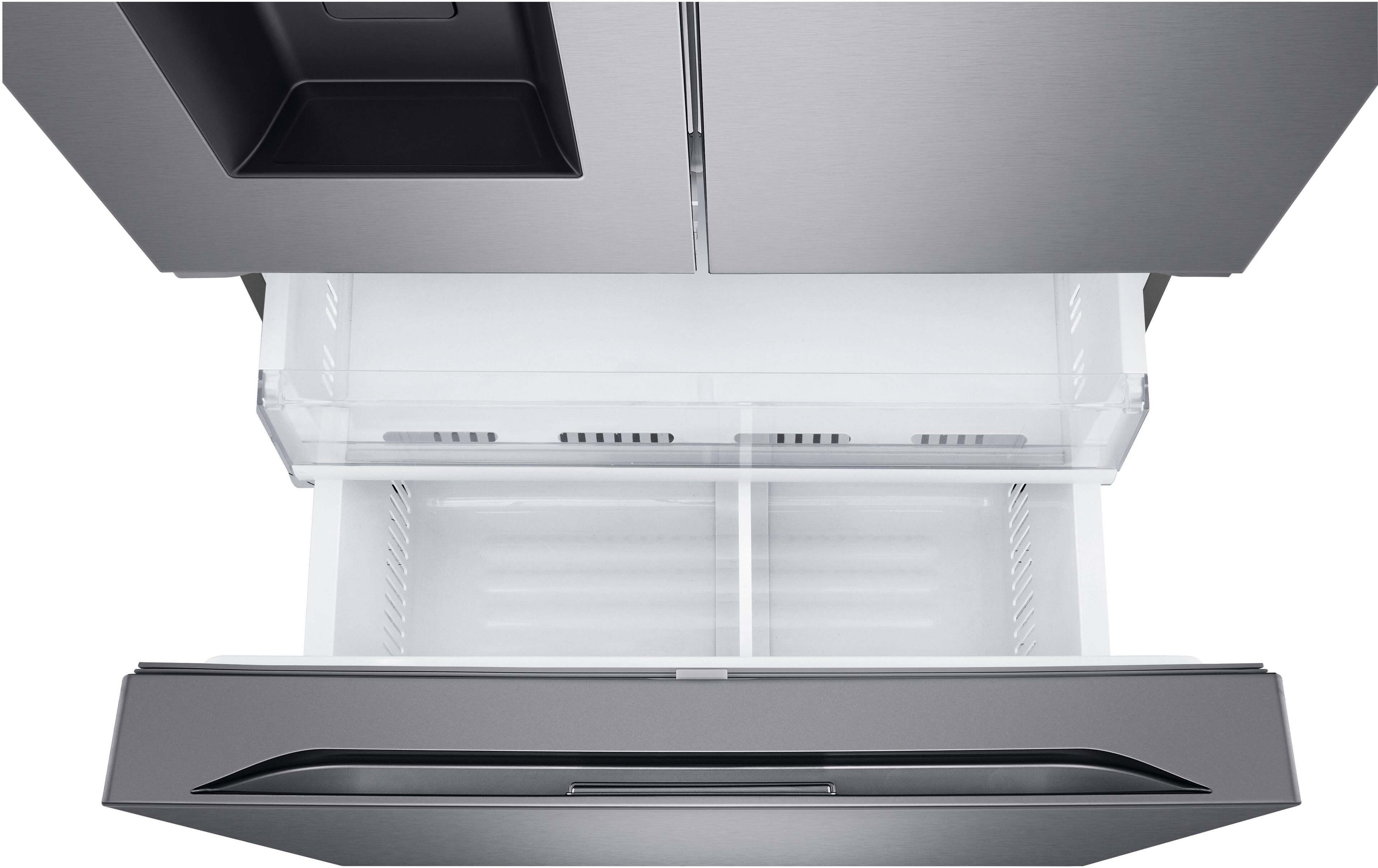 Alt View 18. LG - Counter-Depth MAX 25.5 Cu. Ft. French Door Smart Refrigerator with Ice Plus - PrintProof Noble Steel.