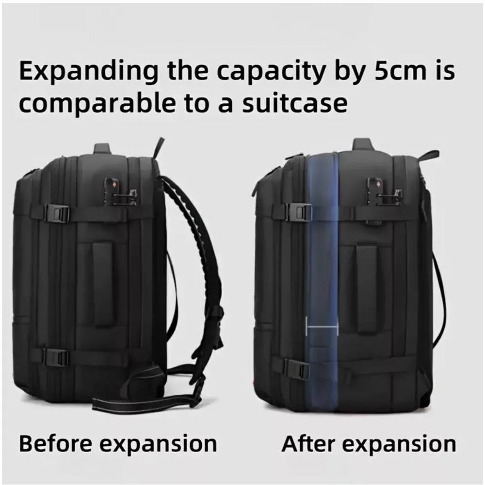 Alt View 5. Wikistore - WIKISTORE Lightweight Travel Backpack Compact Daypack Adjustable Straps Outdoor Trips Black - Black.
