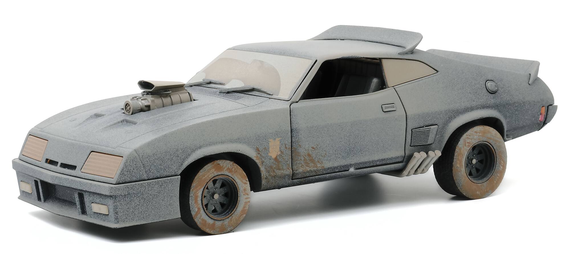 Alt View 4. Greenlight - 1973 Ford Falcon XB RHD (Weathered Version) "Last of the V8 Interceptors" (1979) Movie 1/18 Diecast Model Car Greenlight.