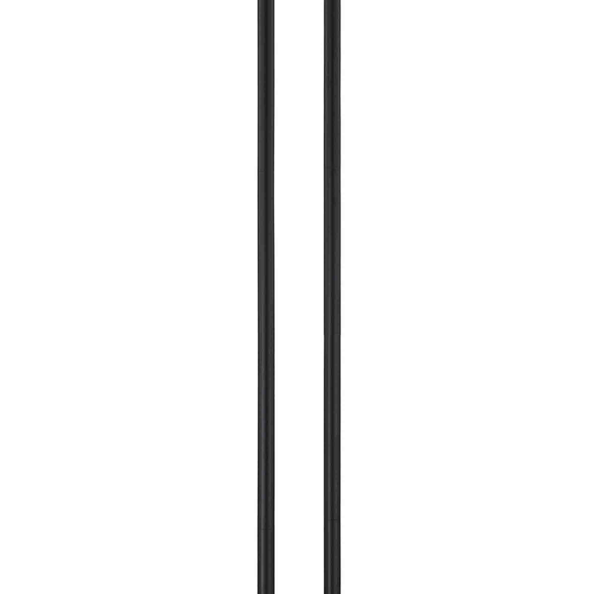 Left. Manhattan Lane - Pin 59 Inch Floor Lamp, Drum Shade, Metal Base, Accent Round Base.