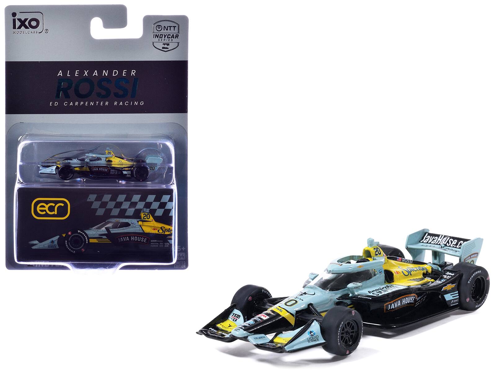 "Dallara IndyCar #20 ""Java House"" Ed Carpenter Racing ""NTT IndyCar Series"" (2026) 1/64 Diecast Model by IXO Models" price history on PriceWatchPro