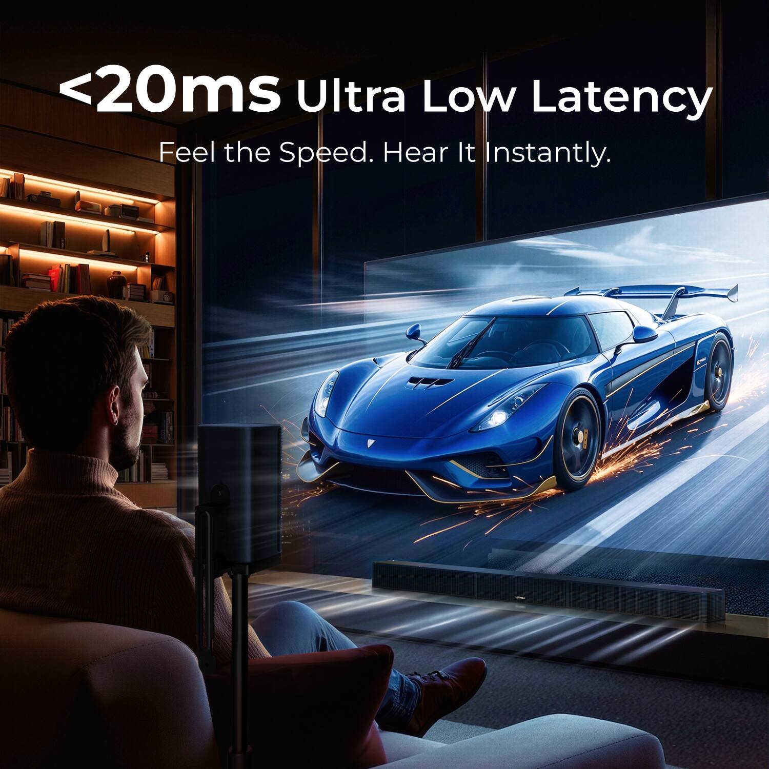 <20ms Ultra Low Latency  
Feel the Speed. Hear It Instantly.