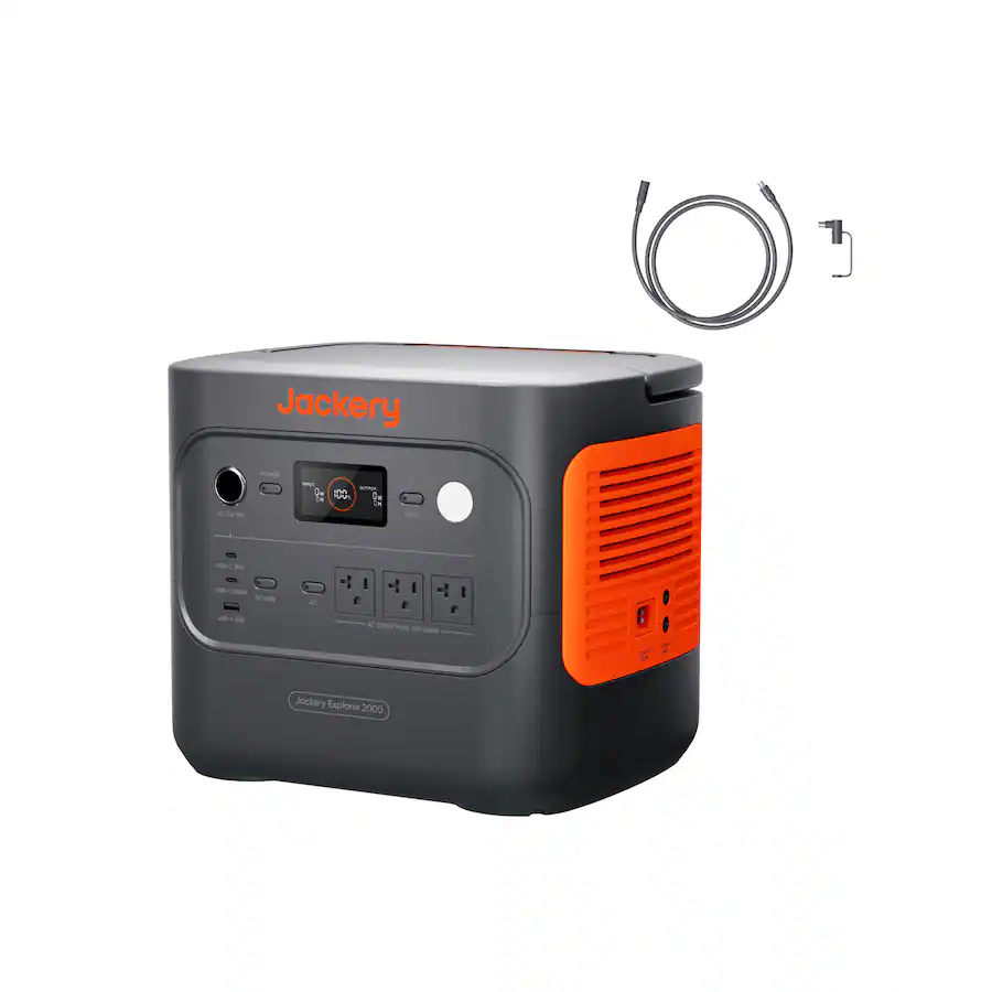Solar Generwators Jackery E2000AC 2034Wh LiFePO4 Power Station Solar Generator & 5m Cable ...