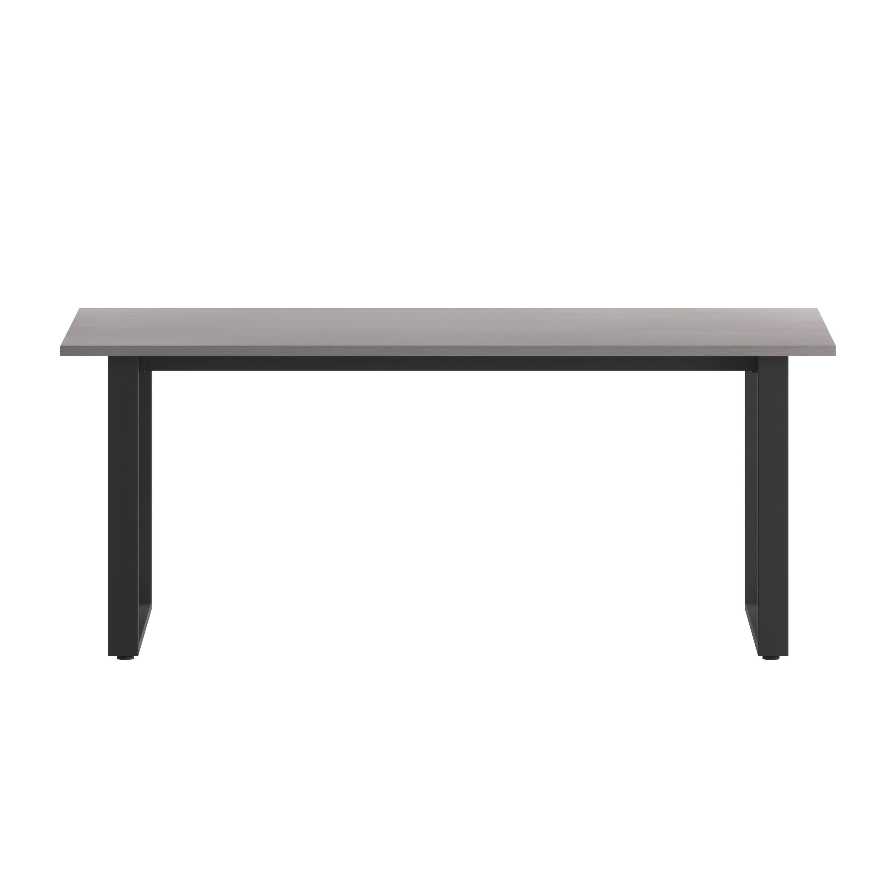 Angle. Flash Furniture - Redmond Commercial 72x36 Conference Table with 1" Thick Double Sided Laminate Table Top with PVC Edging and Heavy Duty U - Gray.