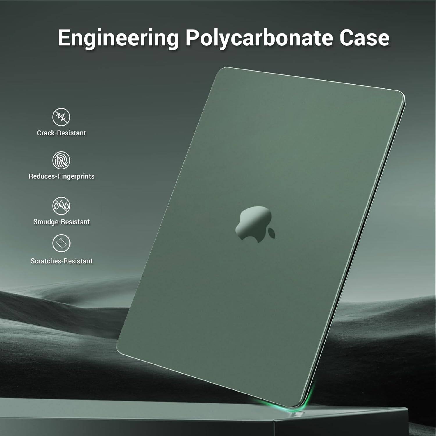 Engineering Polycarbonate Case  
- Crack-Resistant  
- Reduces Fingerprints  
- Smudge-Resistant  
- Scratches-Resistant