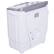 Left. Costway - Compact Mini Twin Tub 8 lb. Washing Machine - White and Grey.