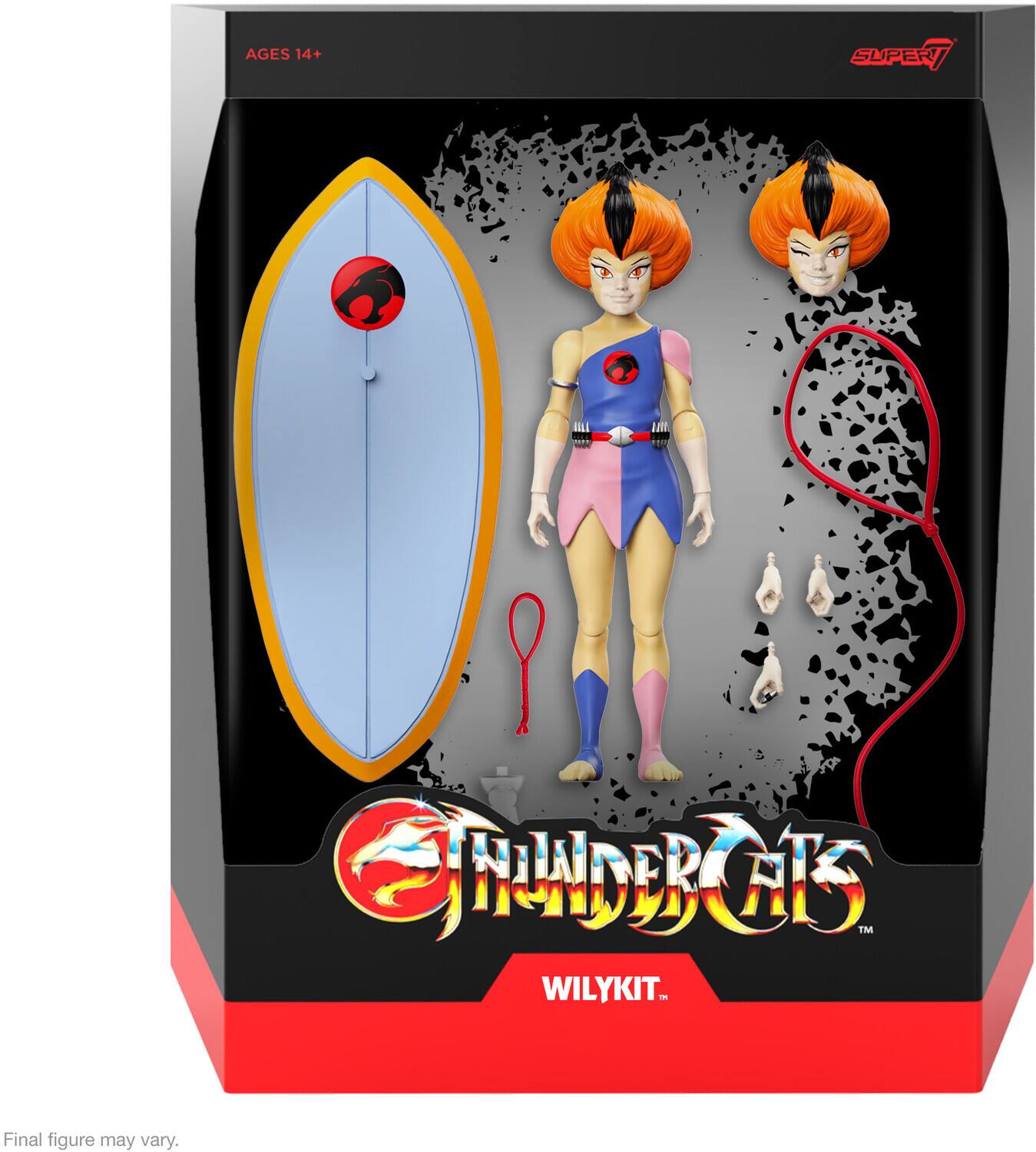 AGES 14+  
SUPERA7  
UNDERCATS  
WILYKIT™  
- Final figure may vary.