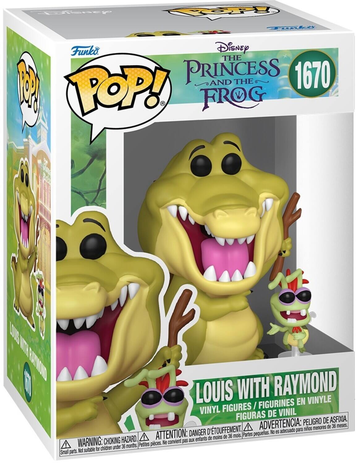 Cetenty Yoope Funko Disney The Princess and the Frog 1670 Pop! Louis with Raymond Vinyl Figures / Figurines en Vinyle Figuras de Vinil Peligro de Asfixia. D'Touffement. Advertencia: para niños menores de 36 meses. Danger D'etouffement. Attention: aux enfants de moins de 36 mois. Warning: Choking Hazard. Small parts. Not suitable for children under 36 months.
