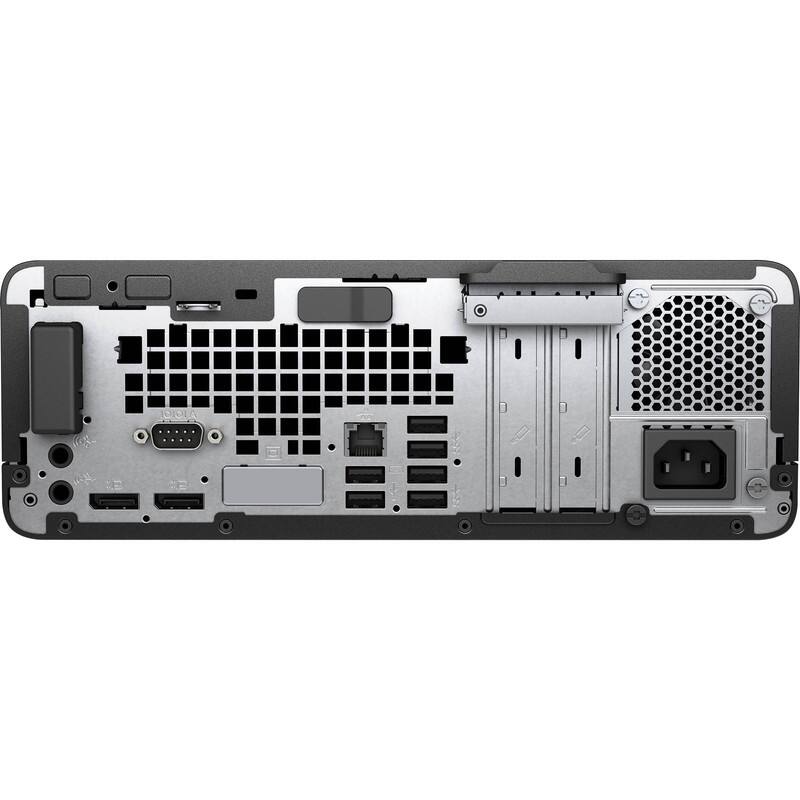 Back. HP - ProDesk G4 Small Desktop SFF Computer PC | Intel Core i5-8500 3.0GHz | 8GB DDR4 RAM | 256GB SSD | Wi-Fi | Windows 11 - Black.