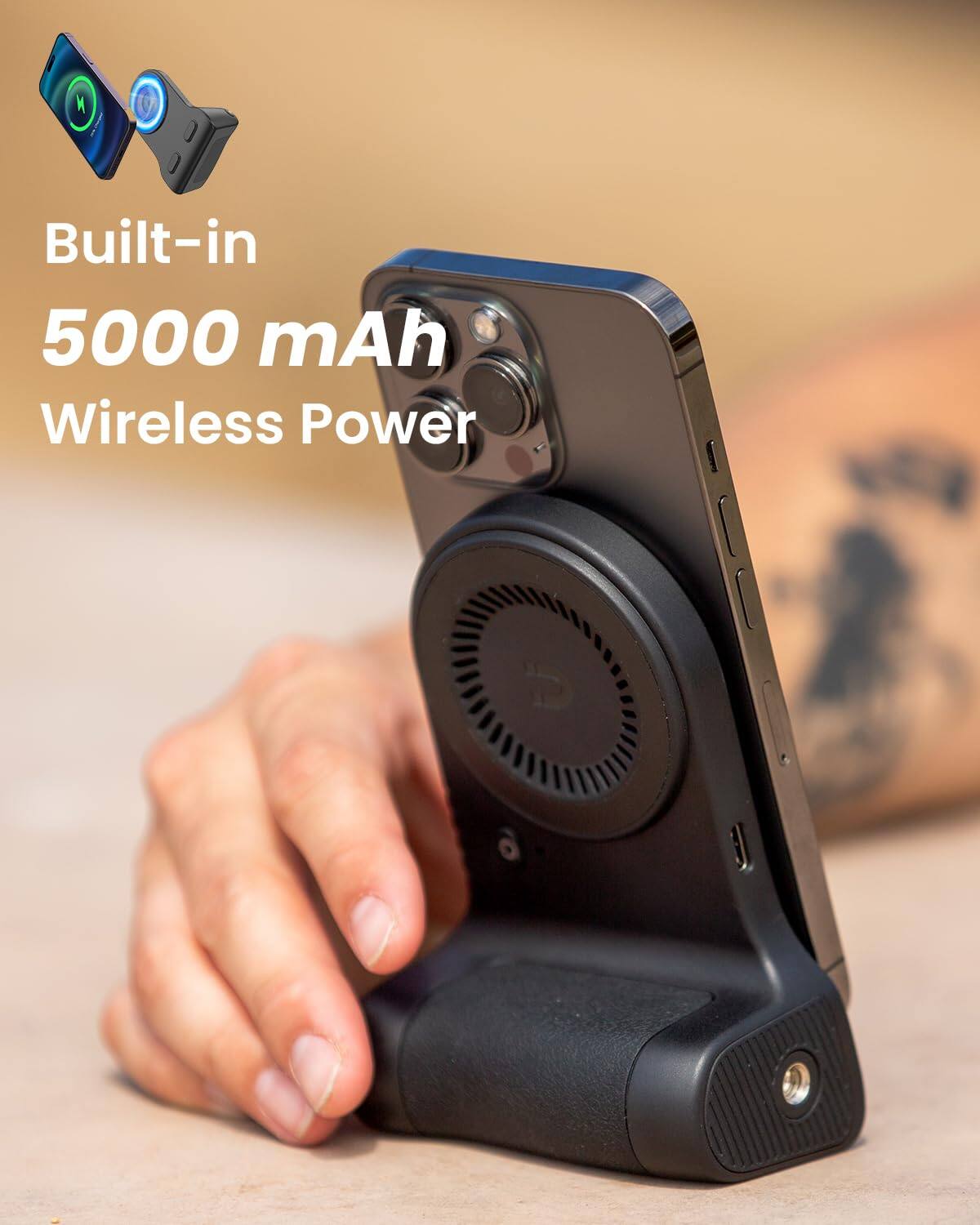Built-in  
5000 mAh  
Wireless Power