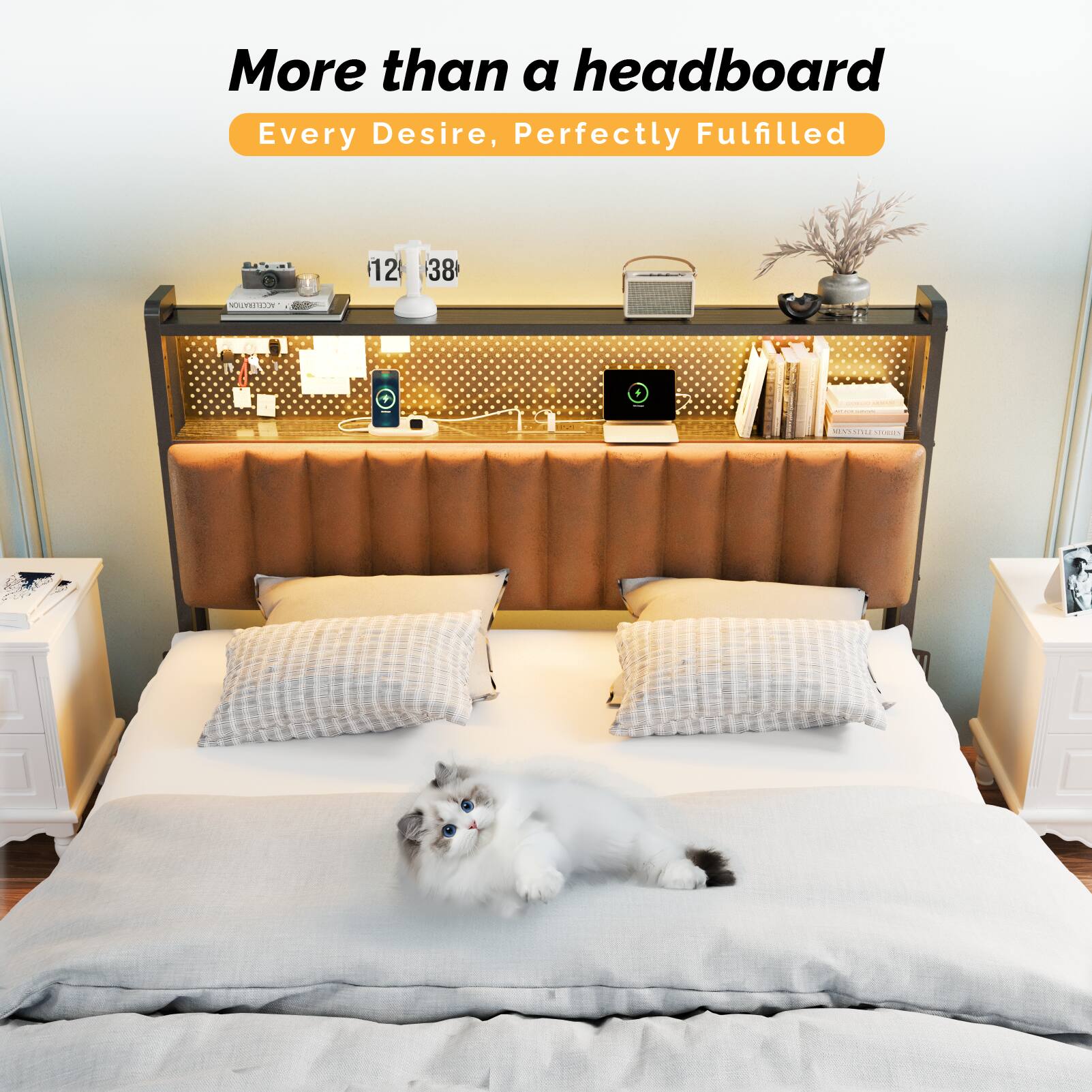 More than a headboard  
Every Desire, Perfectly Fulfilled