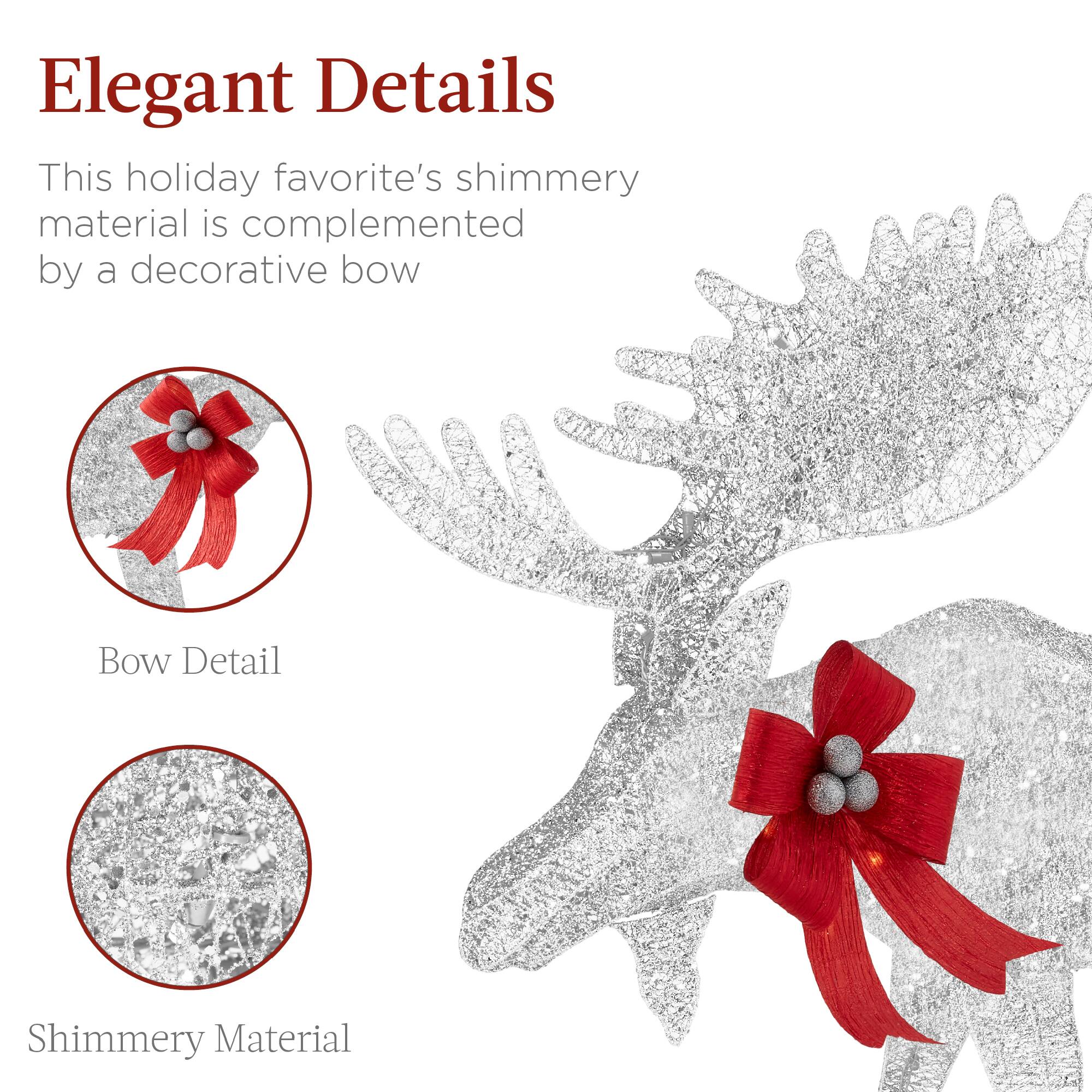 Elegant Details

This holiday favorite's shimmery material is complemented by a decorative bow

Bow Detail

Shimmery Material