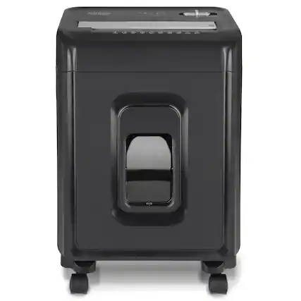 Front. Aurora - Aurora AU1085MA High-Security 10-Sheet Micro-Cut Paper Shredder | 4-Gallon Pullout Wastebasket | 20 min Run Time - Black.
