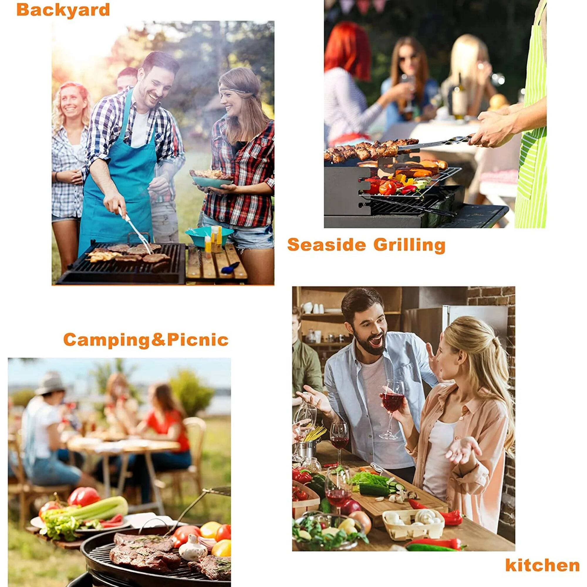 Backyard  
Seaside Grilling  
Camping & Picnic  
kitchen