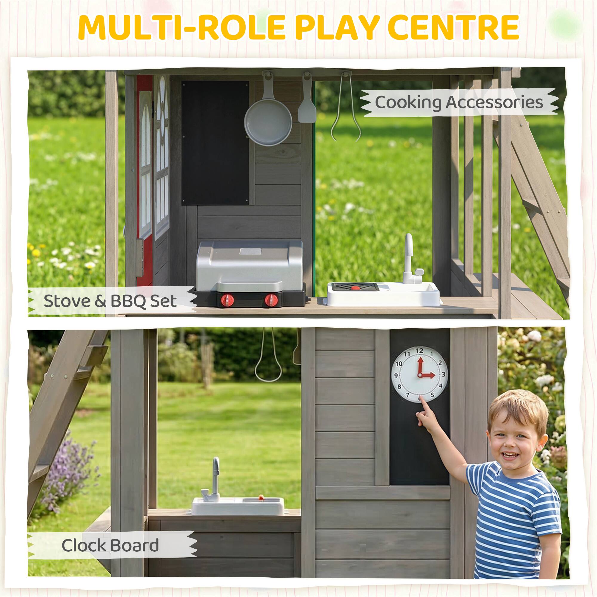 MULTI-ROLE PLAY CENTRE

Cooking Accessories

Stove & BBQ Set

Clock Board