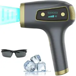 MLAY - T8 IPL Laser Hair Removal for Women/Men, 15.5J Energy, Ice-Cooling Painless Tech, Effective & Long-Lasting from Home - Gray - Front_Zoom