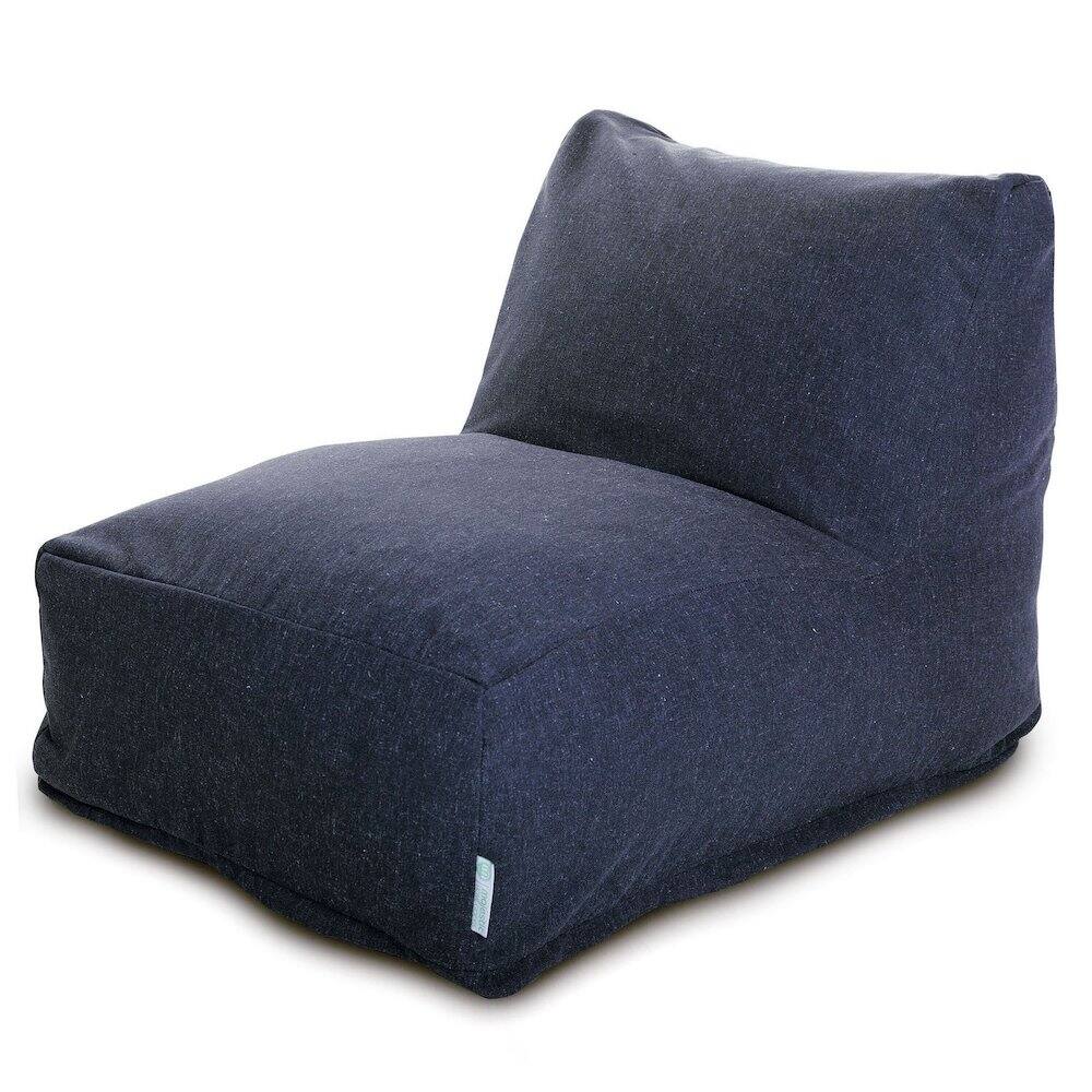 Front. Majestic Home - Chair Lounger Wales Navy - Blue.