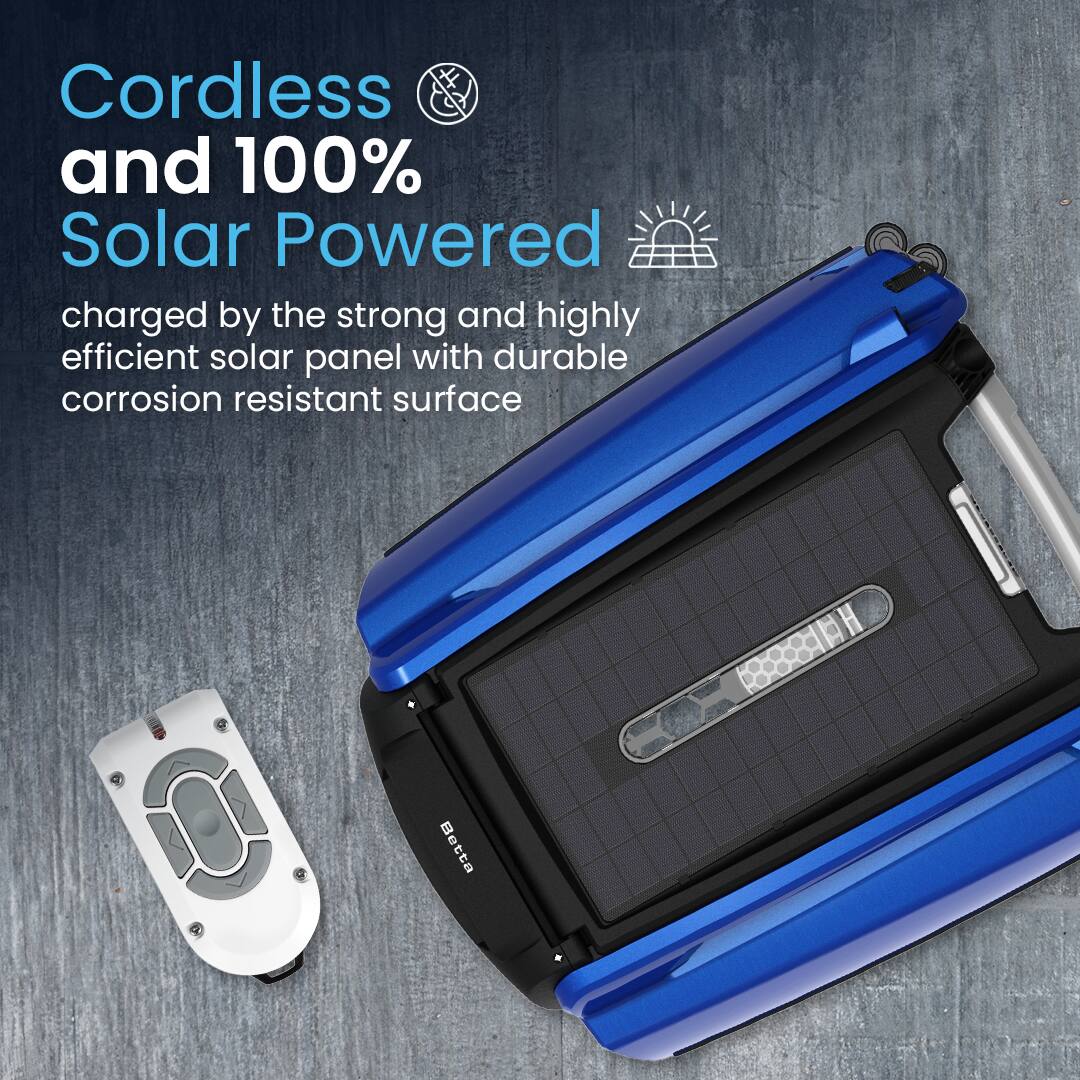 Cordless and 100% Solar Powered

charged by the strong and highly efficient solar panel with durable corrosion resistant surface

(881 Betta)