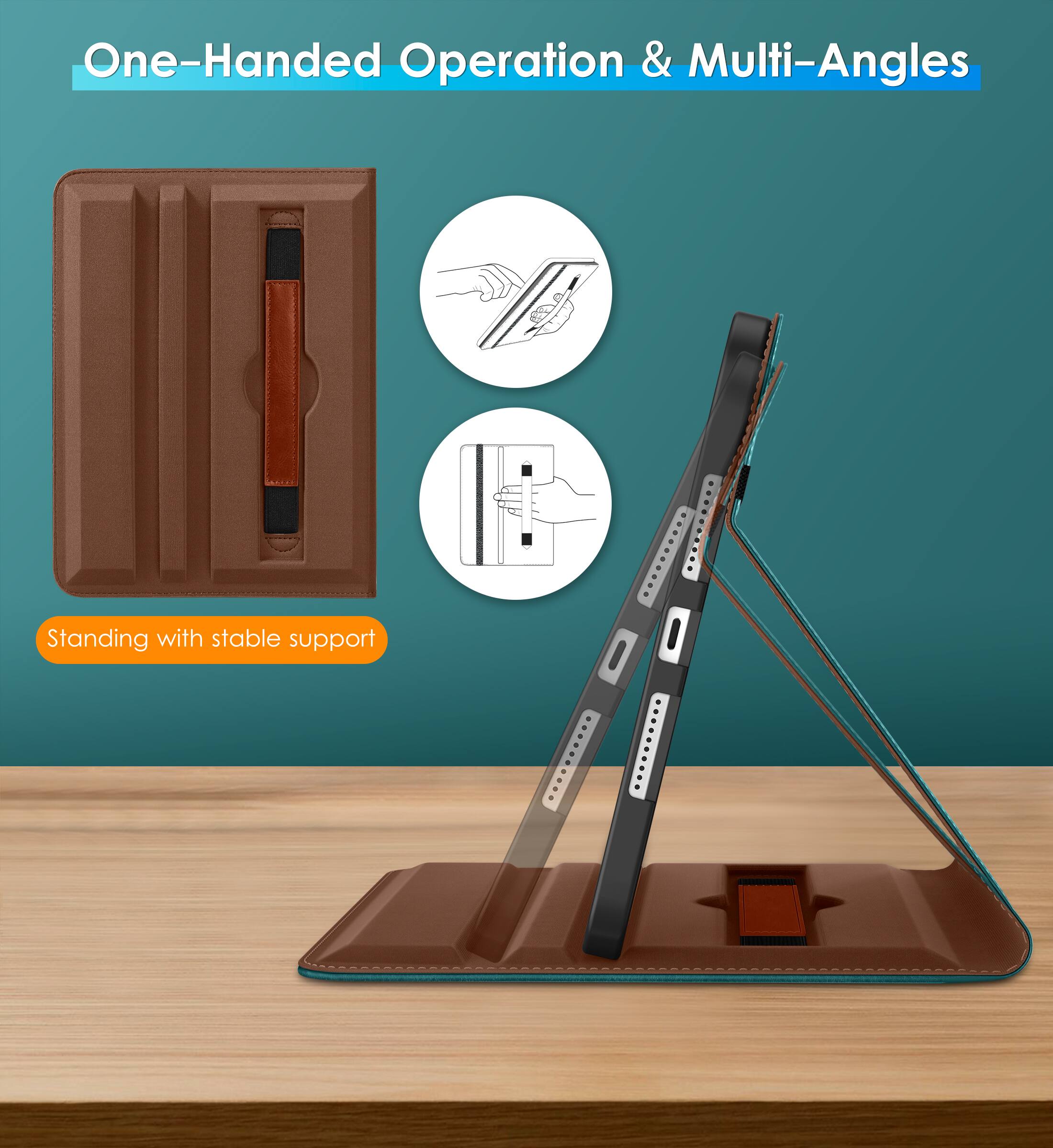 One-Handed Operation & Multi-Angles

Standing with stable support