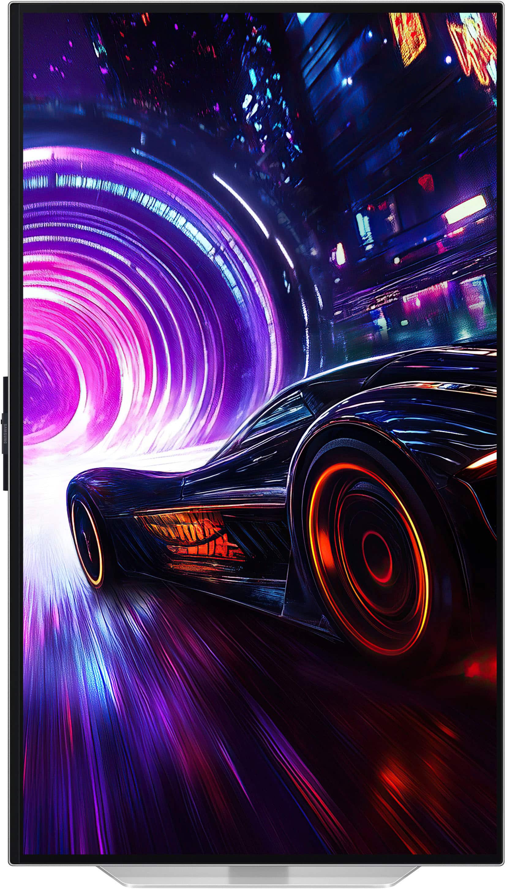 Alt View 21. Samsung - 32" Odyssey OLED G8 (G81SF), 4K UHD, 240Hz, 0.03ms, AMD FreeSync Premium Pro, Glare Free, HDR 400 Gaming Monitor - Silver.