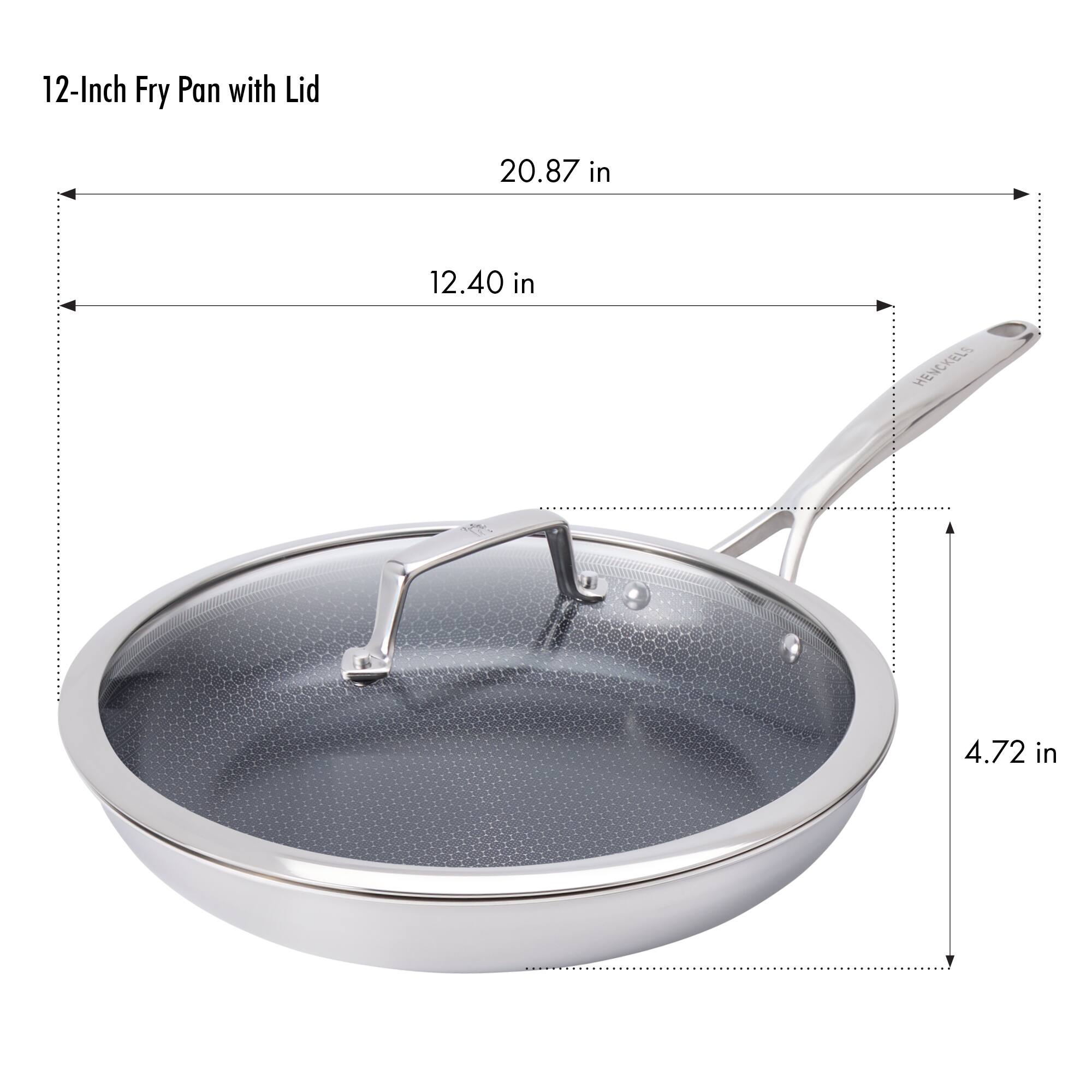 12-Inch Fry Pan with Lid  
20.87 in  
12.40 in  
HENCKELS  
4.72 in