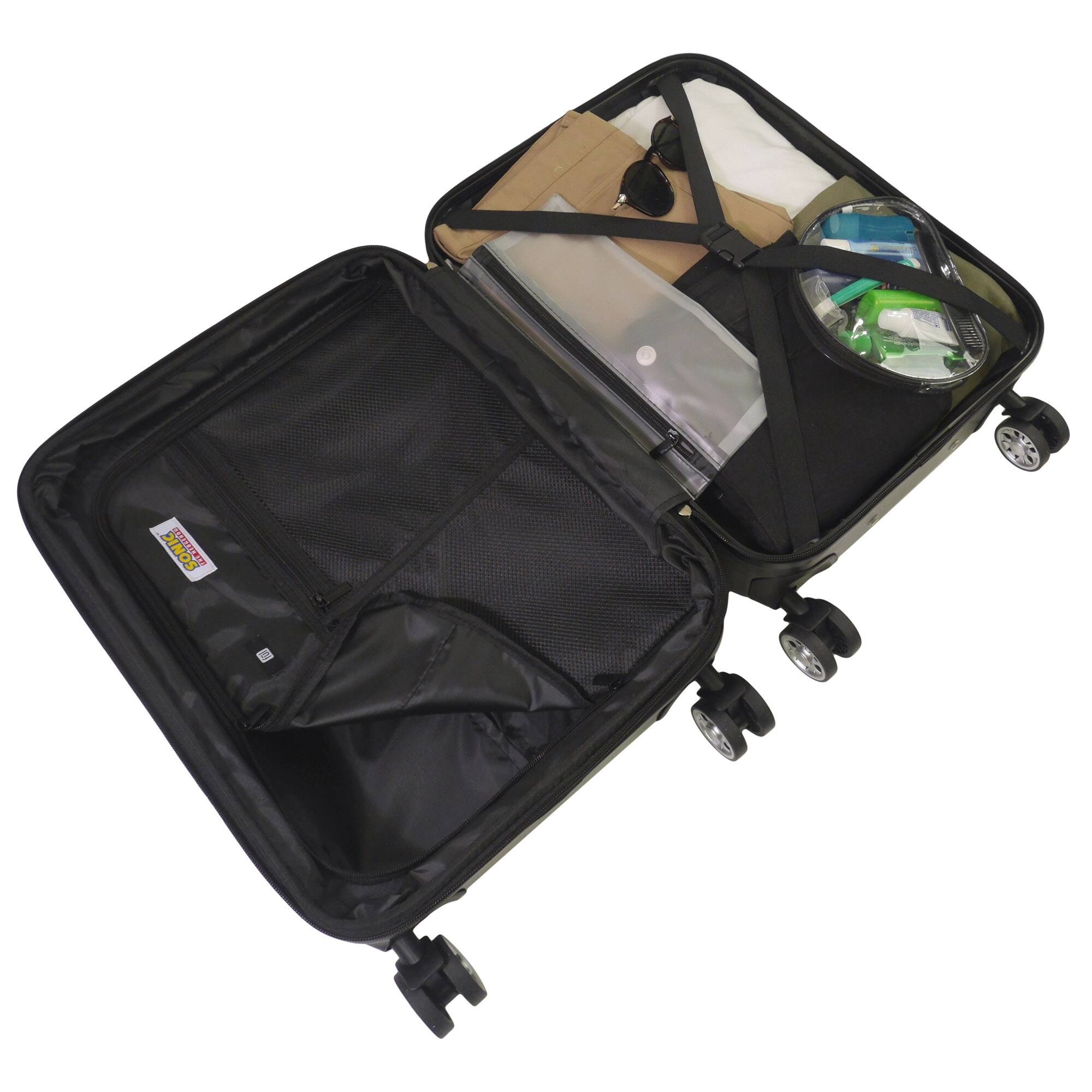 Alt View 2. Ful - Sonic the Hedgehog Modern 21.5" Expandable Spinner - BLACK.