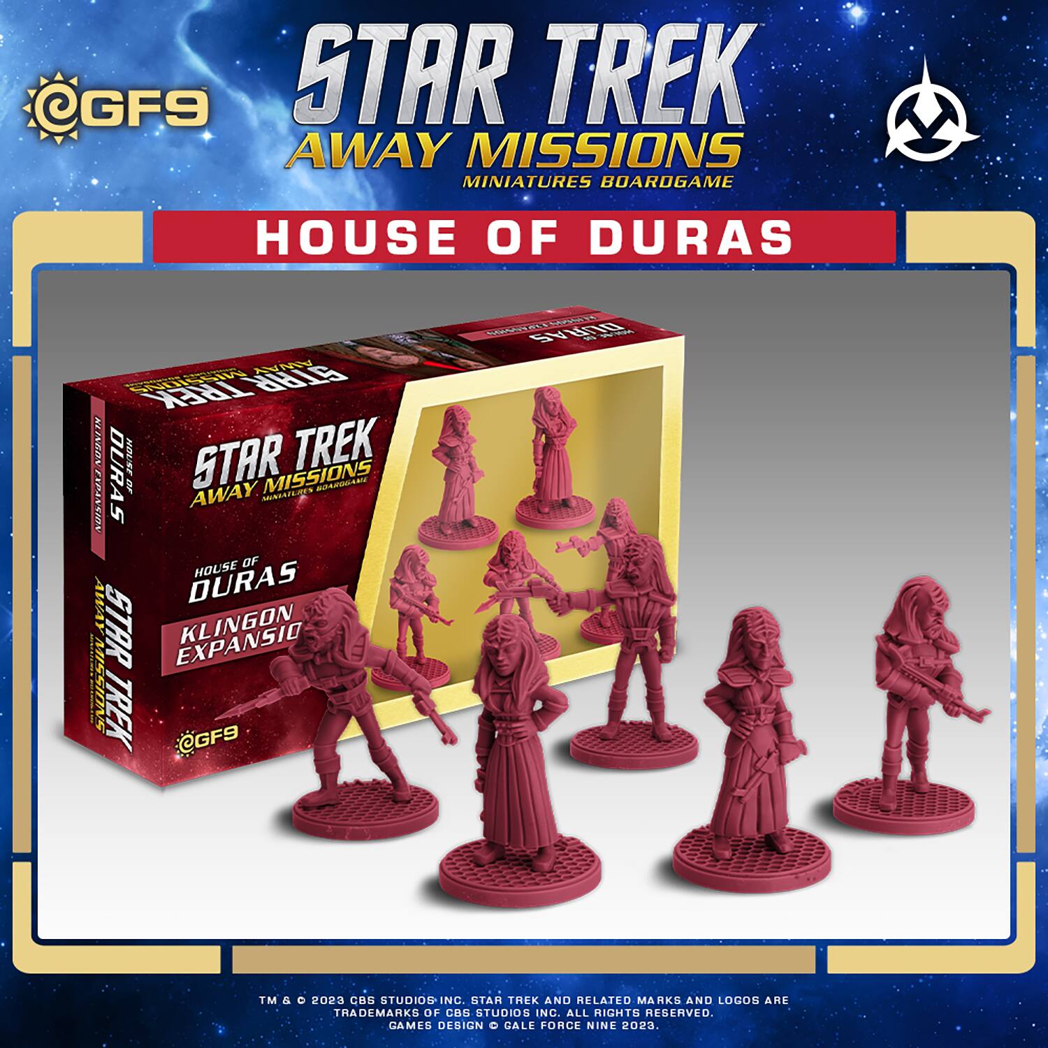 Star Trek Away Missions Miniatures Boardgame House of Duras.