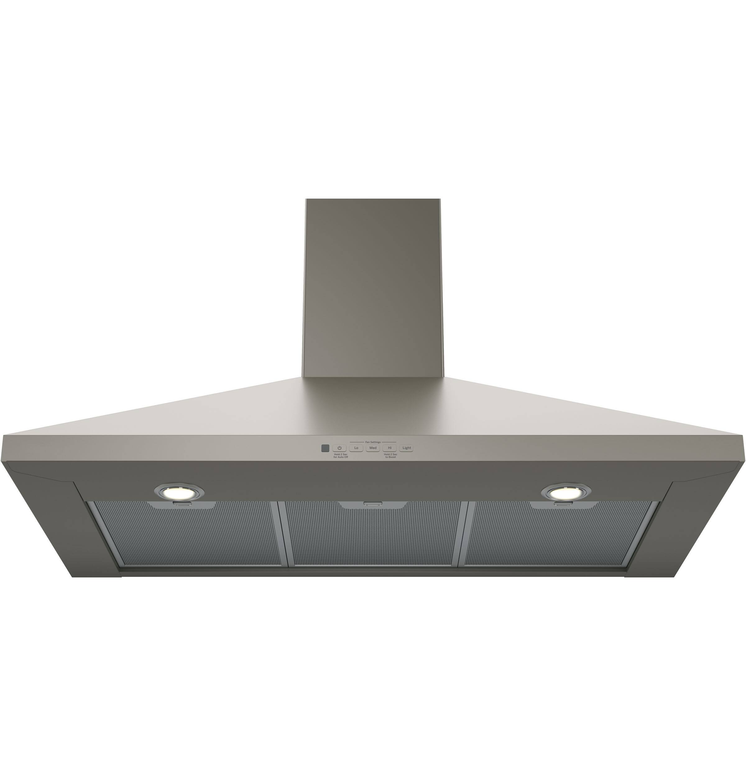 Alt View 12. GE - 36" Convertible Range Hood - Slate.