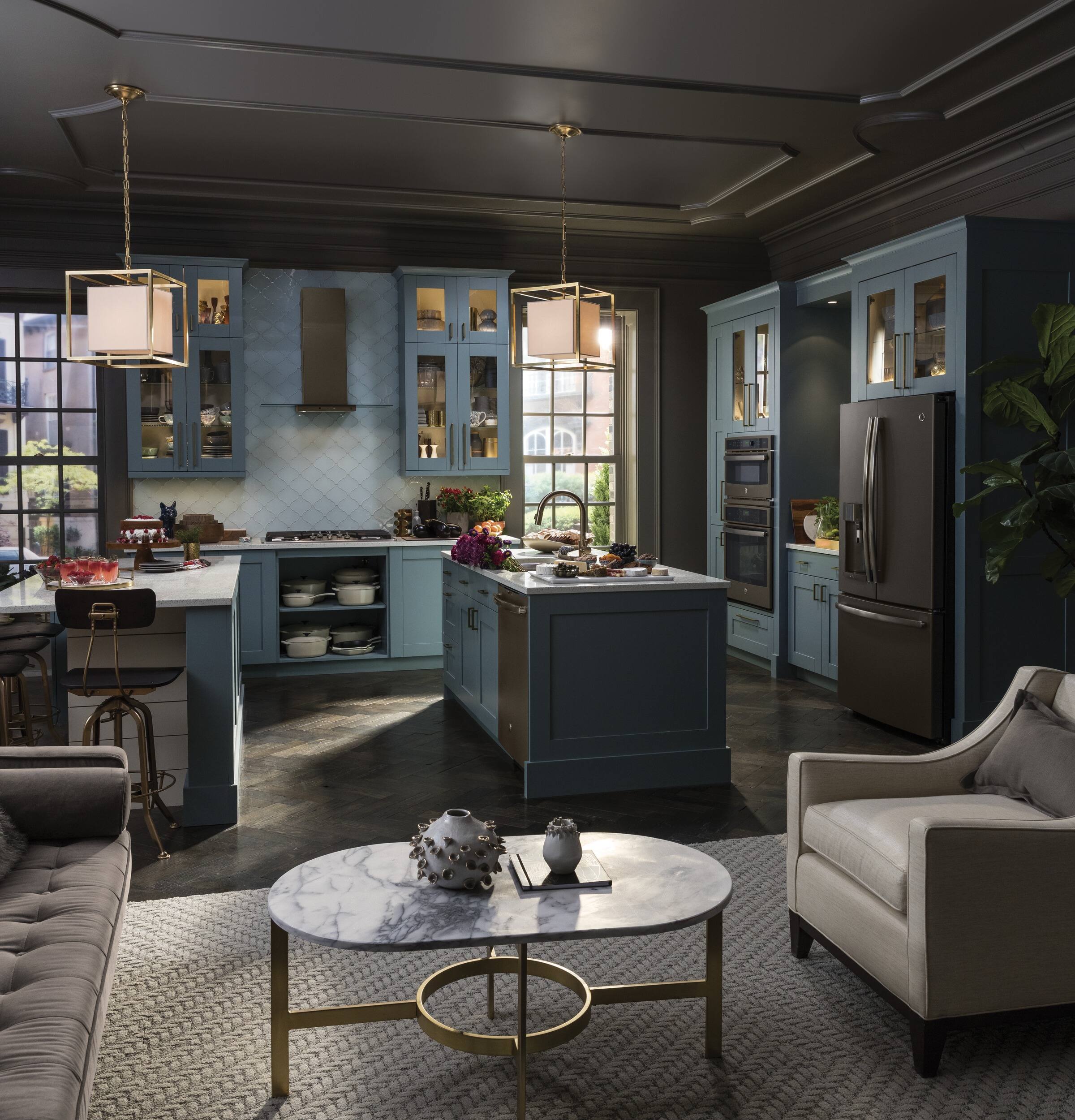 Best Buy GE Profile Series 36" Convertible Range Hood Slate PVW7361EJES