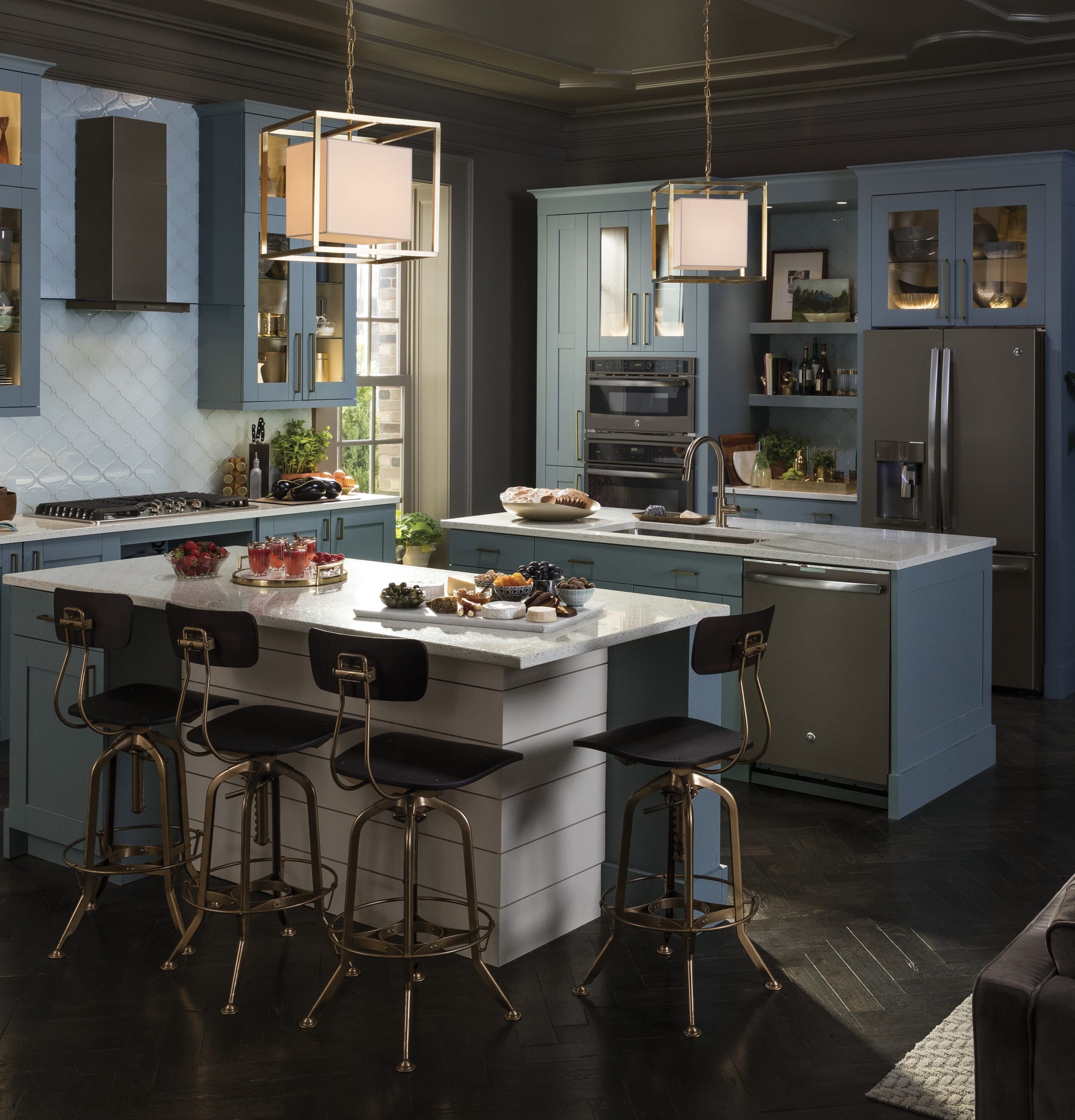 Best Buy GE Profile Series 36" Convertible Range Hood Slate PVW7361EJES