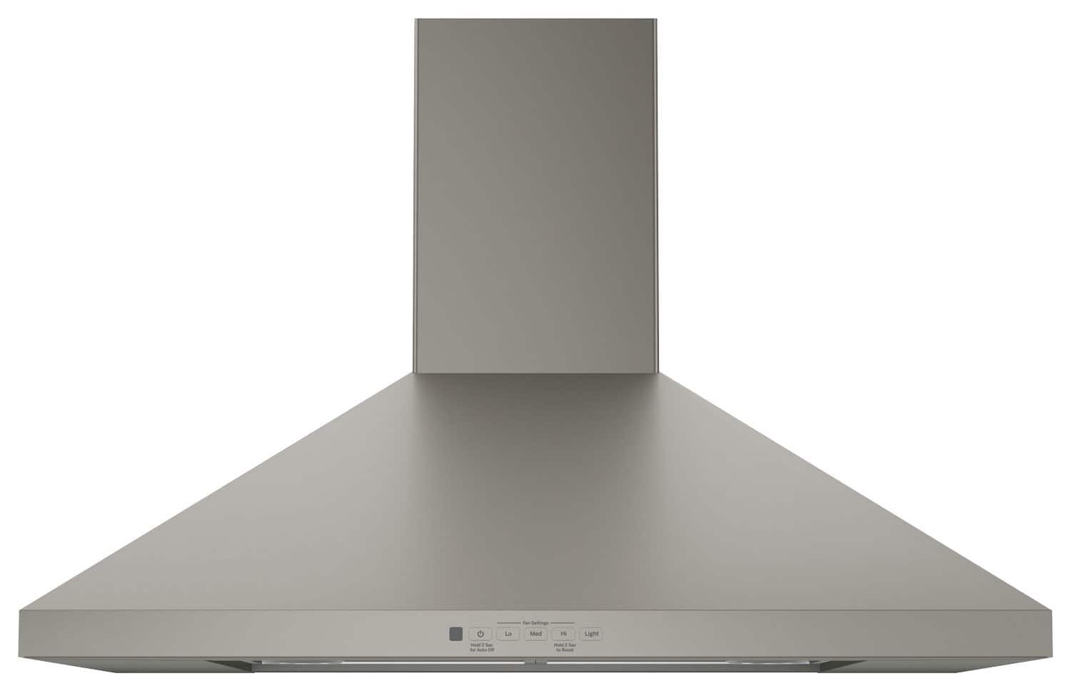 GE - 30 inches - Convertible & Recirculating - Wall Range Hood - Slate - Front_Zoom