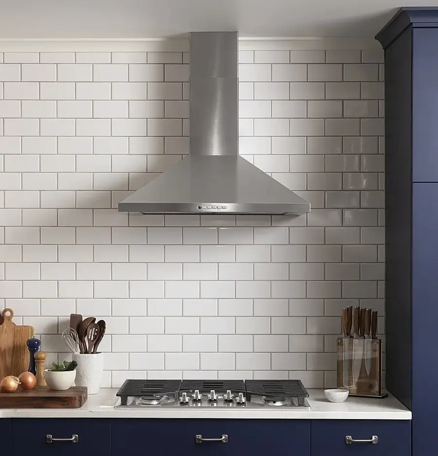 Alt View 19. GE - 30" Convertible Range Hood - Stainless steel.