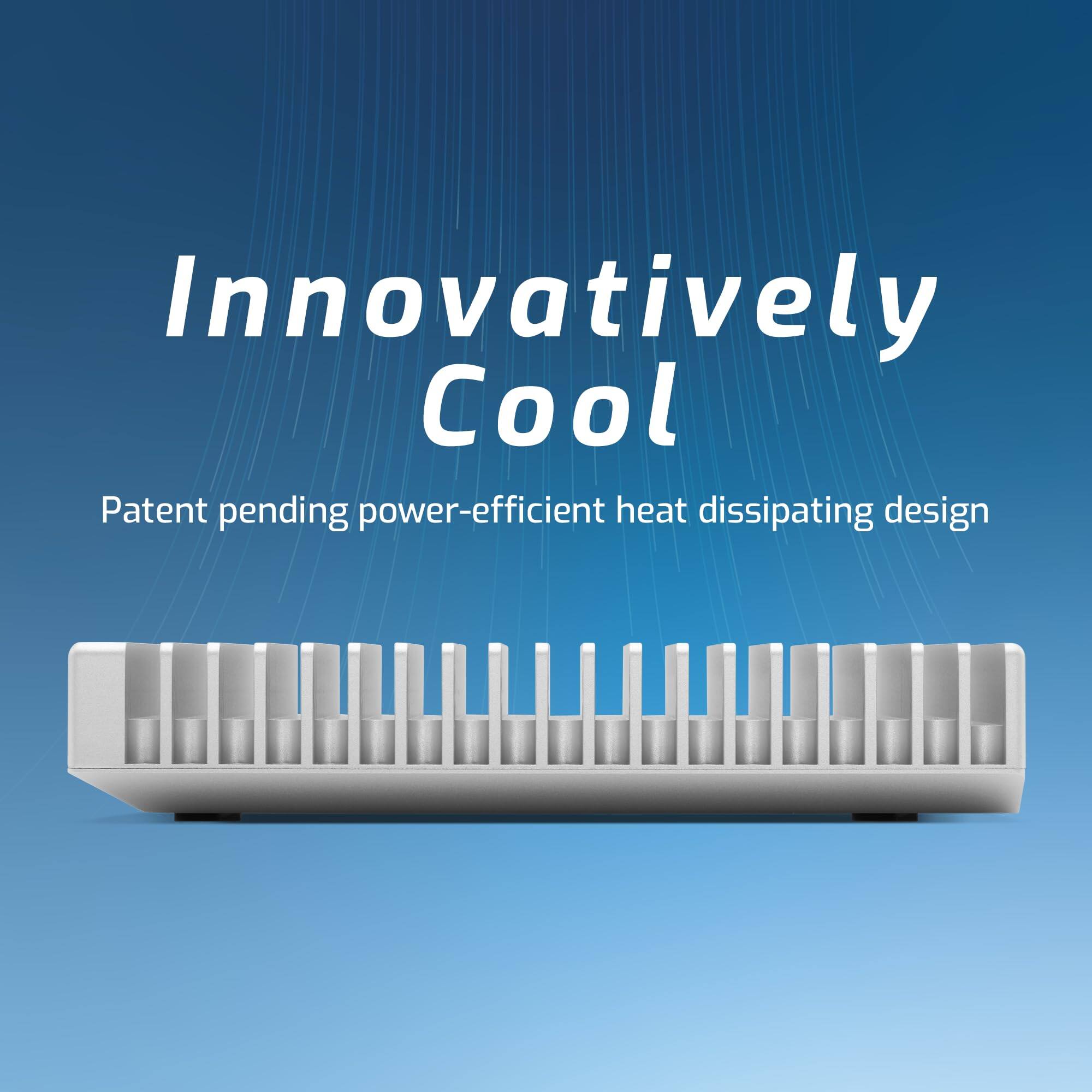 Innovatively Cool  
Patent pending power-efficient heat dissipating design