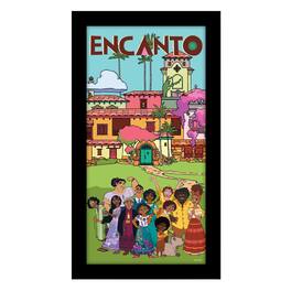 Disney - Encanto Group 10 x 18 Inch Framed MDF Wall Art - Multi-Color