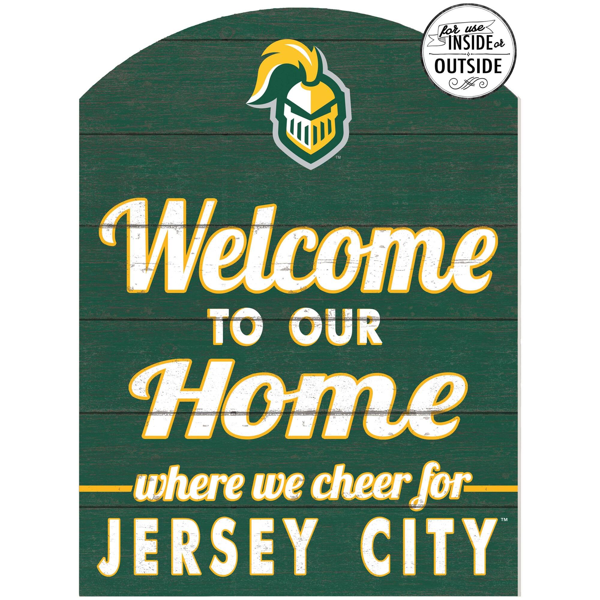 New Jersey City Gothic Knights 16'' x 22'' Indoor/Outdoor Marquee Sign