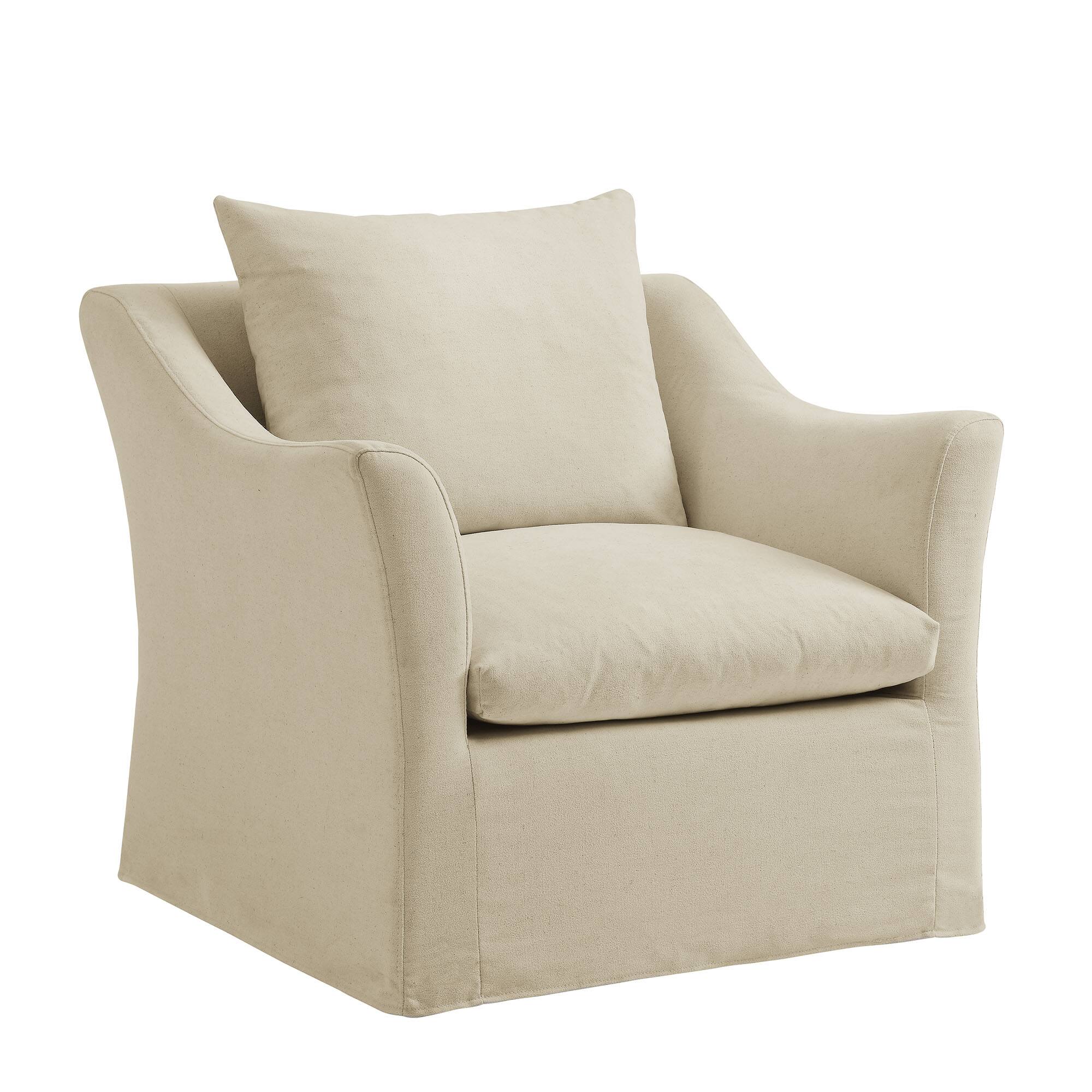 Angle. Modway - Somerset Slipcovered Linen Blend Armchair by Modway - Linen.