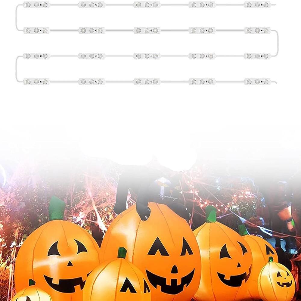 ACJPR - 12V White Replacement Lights for Inflatables, 20Pcs, Self-Adhesive, 3 LEDs