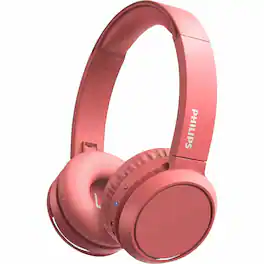 Philips - TAH4205RD Wireless On-ear Headphones - Red