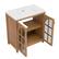 Alt View 5. Bestier - 31in Farmhouse Bathroom Vanity with Ceramic Sink Vintage Rustic Bathroom Cabinet, Antique Natural - Brown.