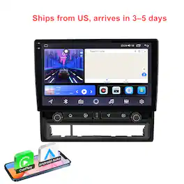 Junsun - Android15 carplay 8+256GB 10.36"Car Stereo Radio GPS Navi BT WIFI RDS DSP SWC FM For Toyota Tacoma 2005-2015 - Black