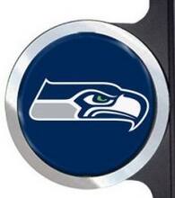Alt View 1. PRORUN - Seattle Seahawks Automotive License Plate Frame with Team Badges - Multi.