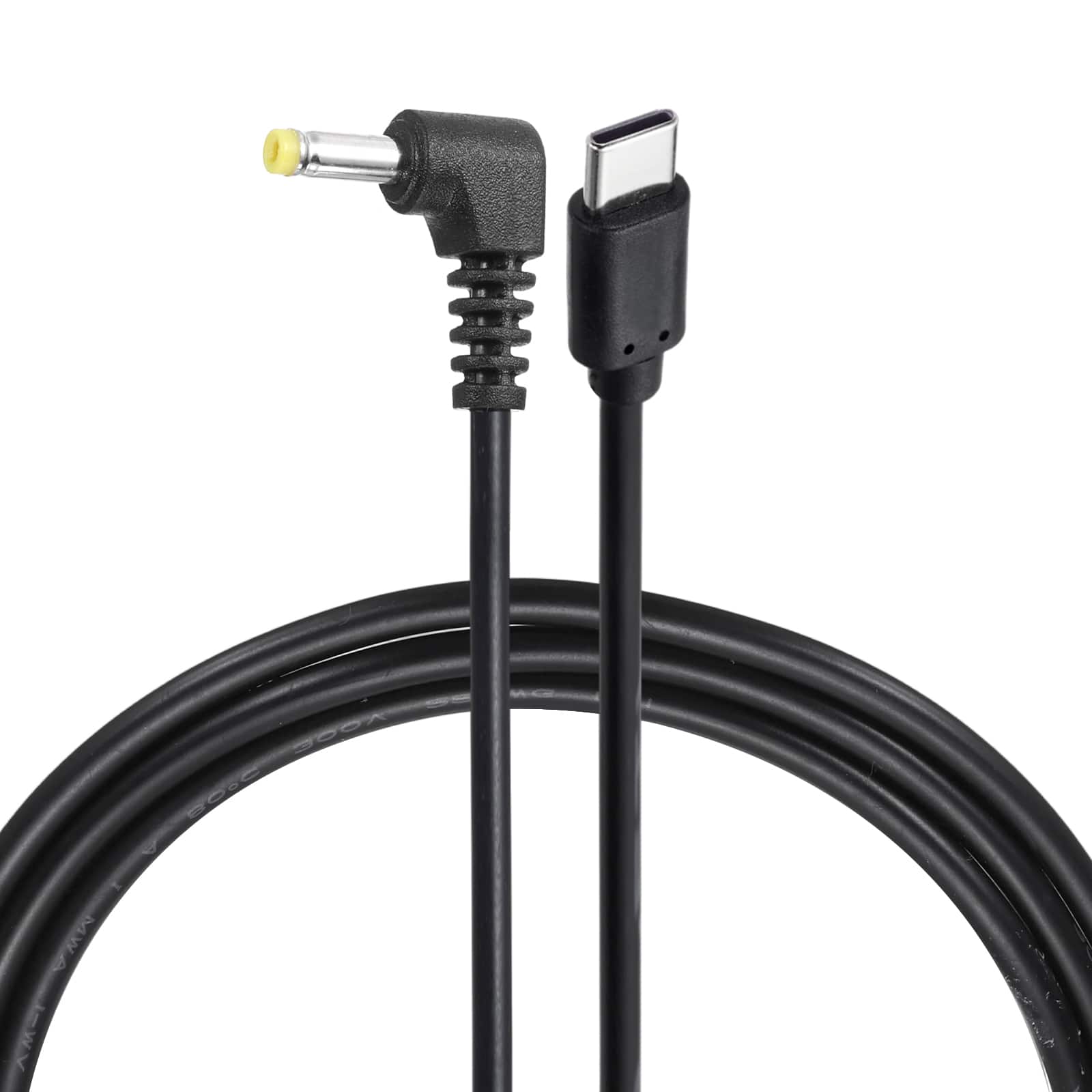 Unique Bargains - USB C to DC Power Cable, 12V 3A 36W, 4.0x1.7mm, PD Trigger for Laptop, Monitor, Security Camera - Black